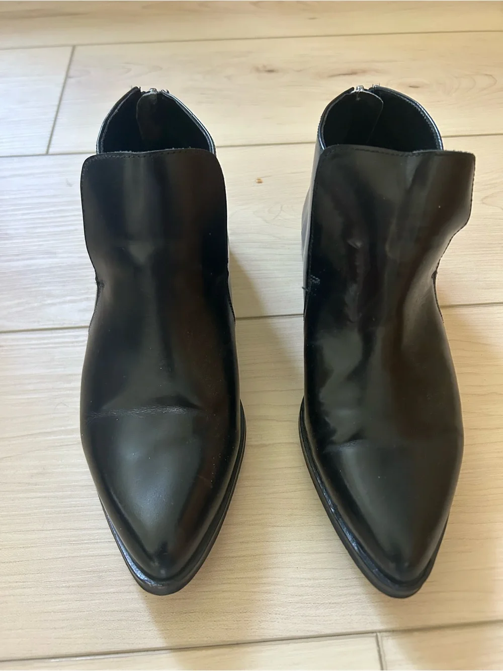 House of Harlow Black Leather Ankle Boots – Made in Spain – Size 7 (Fits 6.5) - Picture 2 of 6